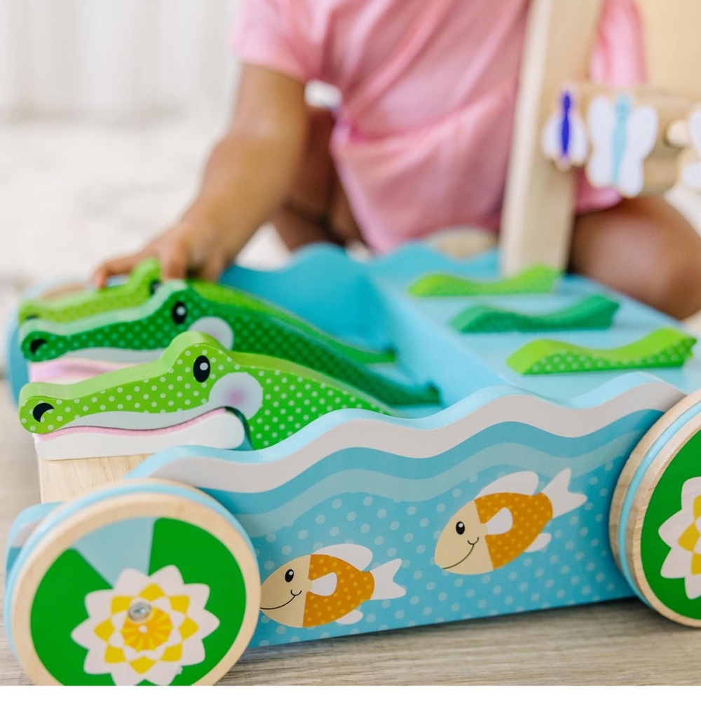 Colorful Wooden Crocodile Activity Walker - Picture 5 of 10